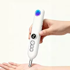 KEhtu Electric Meridians Acupuncture Pen, Pulse Acupuncture Massage Pen with 5 Massage Heads, 3 Modes, 9 Levels Intensity Adjustable, For Joint Massage, shoulder massage