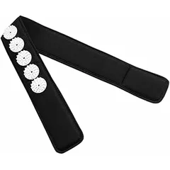 VALICLUD Reusable Acupressure Headband for Scalp Massage and Yoga Training, Portable Black Comfort Wrap for Head and Neck Relaxation, Wellness Accessory for Women and Men