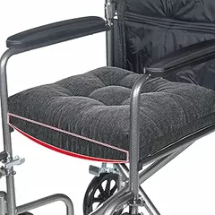 baibu Memory Foam Wheelchair Cushions for Seniors, Dual-Layer Anti-Sagging Patent Design with Curved Bottom for Better Fit and Pressure Relief on Wheelchair Seats