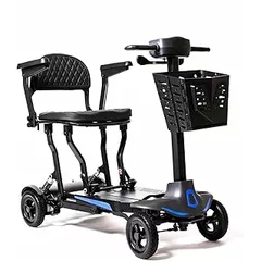 Carbon Swift Lite Ultra-Lightweight Folding Mobility Scooter – 13kg Frame with Carbon Fibre, Rear-Wheel Drive, 4mph Top Speed, 9-Mile Range