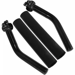 PENIKOKO Wheelchair Handle Extenders Replacement Handles with Steel Metal Extension, 24cm Length, Lightweight and Dependable Strength for Disabled Chair and Wheelchair Use in Care Homes