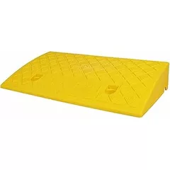 Portable Wheelchair Ramp for Home,Lightweight Plastic Curb Ramp,Threshold Ramp for Driveway,Sidewalk,Scooter,Bike,Motorcycle (Color: Yellow,Size: Height 7cm (2.8inch))