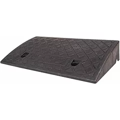 Portable Wheelchair Ramp for Home,Lightweight Plastic Curb Ramp,Threshold Ramp for Driveway,Sidewalk,Scooter,Bike,Motorcycle (Color: Black,Size: Height 10cm (3.9inch))