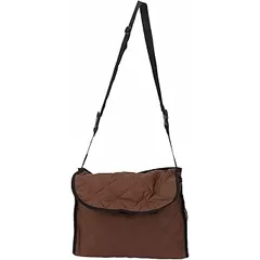 Wheelchair Side Bag, Wheelchair Back Backpack for Wheelchair Users Pouch Polyester Hanging Storage Bag Electric Walker Backpack Bag Brown