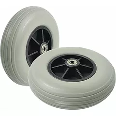 AiQima Wheelchair Replacement Wheel,2Pcs 8 inch Electric Drive Wheelchair Wheel Chair Tyre, 5/16 inch (8 Mm) Beafronter/Front Wheel