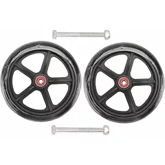 AiQima Wheelchair Replacement Wheel, 2Pcs 7 Wheelchair Front Wheel Wheels for Office Chair Wheelchair Walker Wheelchair Wheel Beareplacement Tyres