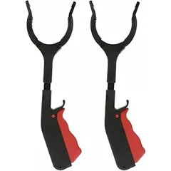 SOESFOUFU Trash Picker Grabber Tool for Seniors and Those with Back Issues Heavy Duty Iron and Construction 2pcs with Ergonomic Handle and Portable Design, Heavy Duty Iron and Construction