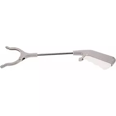 LALADEFIEE 2Pcs Stainless Steel Trash Picker Grabber Tool, Lightweight Reaching Aid with Comfortable Grip for Elderly and Disabled, for High Shelves and Outdoor Use