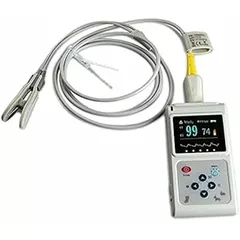 Handheld Pulse Oximeter for Humans and Pets - Accurate SPO2 and Pulse Rate Monitoring for Ear and Tongue - Ideal for Home and Hospital Use