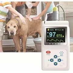 Handheld Pulse Oximeter for Pets - Accurate SPO2 and Pulse Rate Monitoring for Cats and Dogs, Ideal for Home and Veterinary Clinic Use