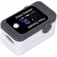 Berry BM1000E Pulse Oximeter in Blue Finger Pulse Oximeter for Measuring Pulse and Oxygen Saturation on the Finger