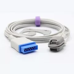 Sino-K Compatible for GE Marquette Dash 2500 Dash 3000 Dash 4000 Spo2 Sensor Ear Clip 9.8 ft 11 Pins Connector CE/FDA Approved