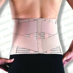 Breathable Lower Back Support Double Pull Strap Lumbar Brace Posture Belt Pain