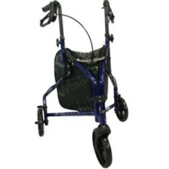 Lightweight Tri-Walker 3 Wheel Folding Rollator Mobility Walking Aid Frame - B