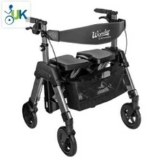 Stander EZ Fold-N-Go Heavy Duty Bariatric Rollator 35.7 stone weight limit!