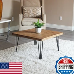 Welland Square Reclaimed Old Elm Coffee Table 27.5 In X 27.5 In X 16 In Accent