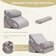 Surgery Memory Foam Fill Pillow Set 4pcs Bed Wedge Pillow Post