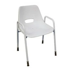 Milton Stackable Portable Shower Chair Adjustable Height Lightweight