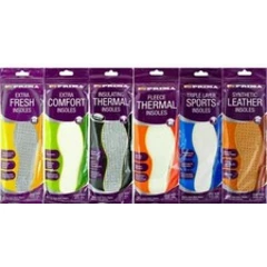 2 Pair Shoe Insoles Anti Odour & Extra comfort UK Mens Women Size 3- 11