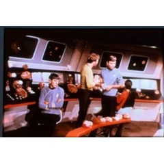 1960s Star Trek TOS Film Clip/Slide THE TROUBLE WITH TRIBBLES On the Bridge 2.15