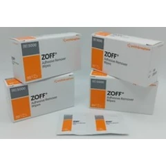 ZOFF Adhesive Remover Wipes - Box of 20 x 4 - Gentle Adhesive Removal
