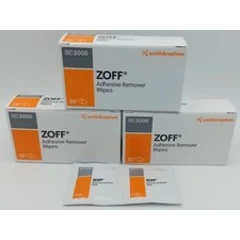 ZOFF Adhesive Remover Wipes - Box of 20 x 3 - Gentle Adhesive Removal