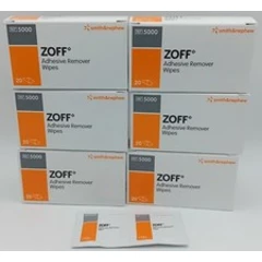 ZOFF Adhesive Remover Wipes - Box of 20 x 6 - Gentle Adhesive Removal