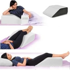 LEG Elevation Foam Wedge Pillow Leg Knee Hip & Lower Back Pain Injury Recovery