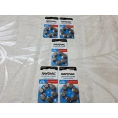 ❤️30 (5 Packs)❤️RAYOVAC Crystal Clear Hearing Aid Battery 675 PR44 Exp 2027❤️NEW