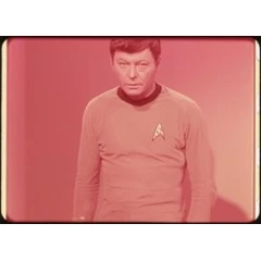 Rare 1960s STAR TREK TOS 35mm Film Clip Great McCoy Portrait w/ Eye Contact K47