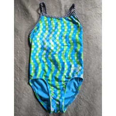 DOLFIN UGLIES One Piece Swimsuit Youth Girls 8 Green Blue