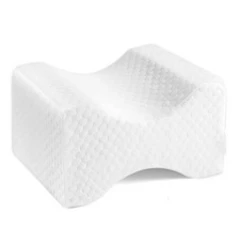 Orthopedic Knee Pillow Memory Foam Sciatica Back Hip Leg Pillow White
