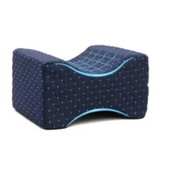 Orthopedic Knee Pillow Memory Foam Sciatica Back Hip Leg Pillow Blue