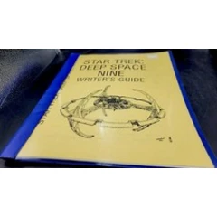 Star Trek DS9 Deep Space Nine Series Bible Writer's Guide Repro Blue Tang Folder