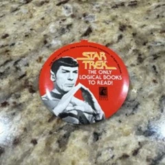 Vintage 1986 Star Trek Pinback Button 2 1/8