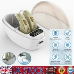 Digital Hearing Aids Hearing Loss Sound Amplifier Adjustable Volume Rechargeable