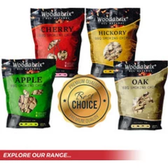 Woodabrix Hickory Wood Chips I BBQ Wood Chips Are Suitable for Charcoal, Gas An