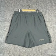 Vintage Reebok Shorts Mens Large Grey Swim Trunks Retro Y2k
