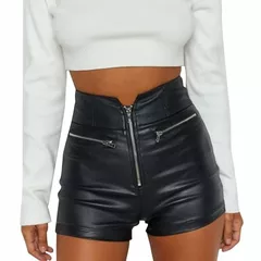 Running Shorts Womens Pockets,Womens Pants Stretch,Vegan for Edgy Comfortable Stretch Slim Solid Color Straight Wide Leg with Zip Up Denim Short Skorts Skirt Black