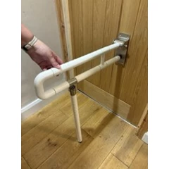 Bathroom Grab Bar Folderable Stainless Steel Toilet Grab Bar With Texture Grip