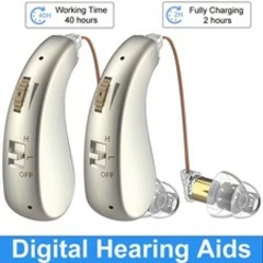 Rechargeable Digital Hearing Aid Voice Sound Amplifier For Hearing Loss Users