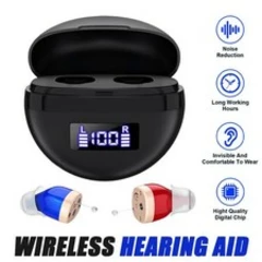 Digital Sound Amplifier Mini Hearing Aid USB Rechargeable Adjustable Volume