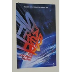 1986 Star Trek IV The Voyage Home 20 x 13 1/2 inch promo mini movie poster:1980s