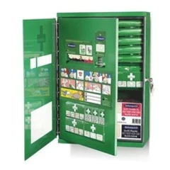 CEDERROTH First Aid Cabinet Double Door Metal Fully Equipped