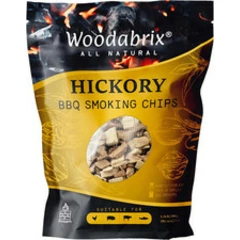 Woodabrix Hickory Wood Chips I BBQ Wood Chips Are Suitable for Charcoal, Gas An