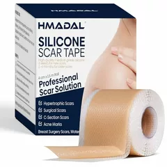 Silicone Scar Tape Medical Grade Silicone Scar Sheets | 4cm X 1.5m | Reusable Scar Tape Works On Old & New Scars Effective for Surgical Scars C Section Recovery, Acne, Tummy Tuck & Keloid Treatment