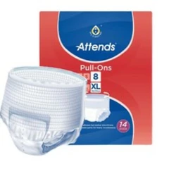 Attends Pull Ons 8 XL Incontinence Adult Nappies Pull On Pants Pack Of 14 Heavy