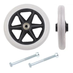 2PCS Heavy Duty Wheelchair Replacement Front Wheel Solid Tire Wheel UK Stock UK