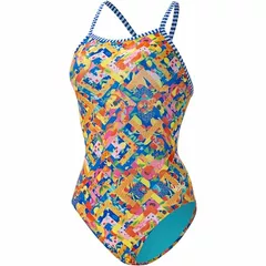 Dolfin Uglies One Piece Swimsuit - Athletic Practice Swimwear for Training, Sports, and Fitness, Juicy, 28