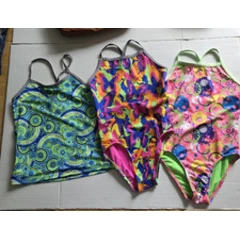 LITTLE DOLFIN UGLIES One Piece Swimsuit Youth Girls Size 16 Lot of 3